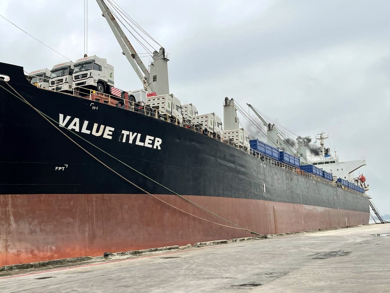 The vessel that berthed at Calabar Port