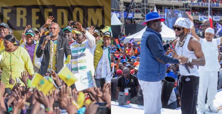 diamond-headlines-raila’s-kasarani-rally-as-solomon-mkubwa-entertains-ruto’s-supporters-in-nyayo-stadium