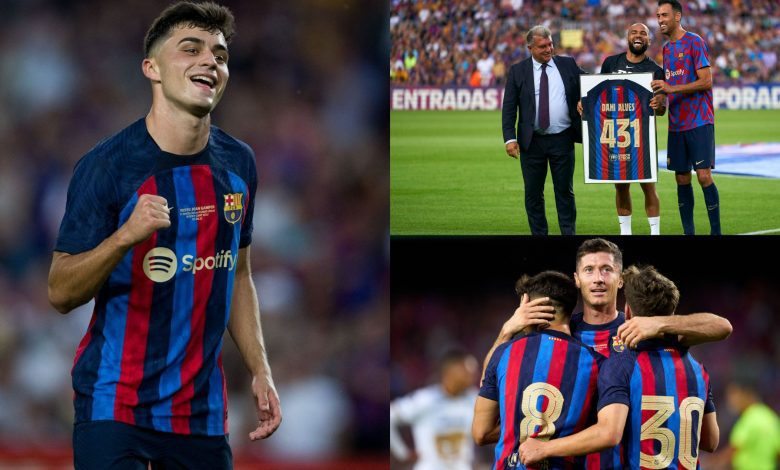 reactions-to-pedri,-lewandowski-barcelona-beat-pumas-6-0-win-joan-gamper-trophy-[photos]