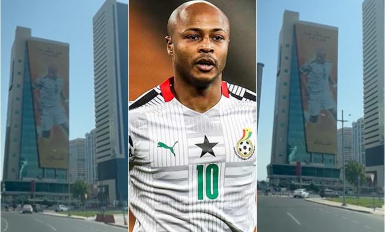 giant-billboard-showing-andre-ayew’s-photo-mounted-in-qatar-ahead-of-world-cup