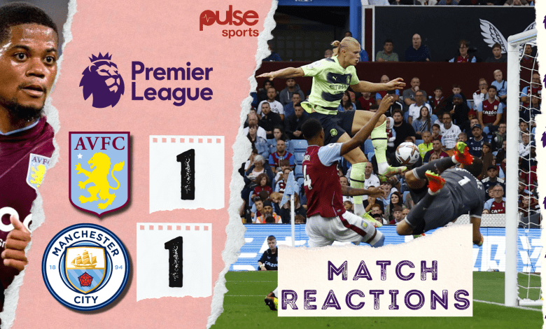 aston-villa-1-man-city-1:-full-time-reactions-as-erling-haaland-continues-scoring-spree-in-draw