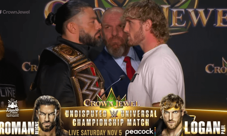 wwe-roma-reigns-logan-paul-crown-jewel-clash