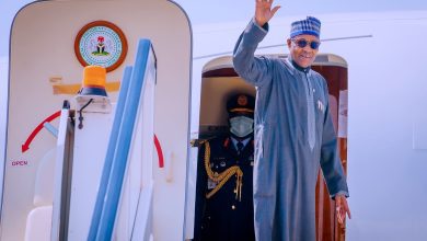 billed-to-attend-mining-event-to-show-abuja-is-safe,-buhari-jets-out-to-uk
