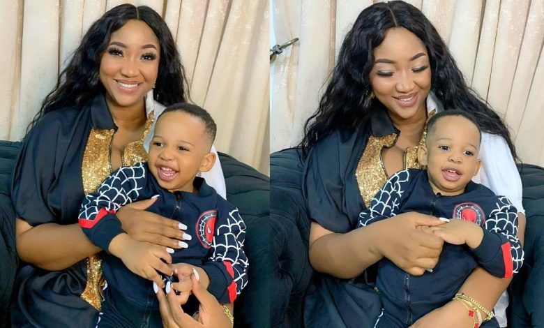 yul-edochie’s-second-wife,-judy-austin-shares-lovely-new-photos-with-her-son-to-celebrate-christmas