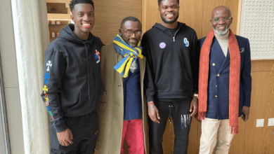 gabby-otchere-darko-meets-arsenal-stars-partey-and-nketiah-after-man-city-defeat