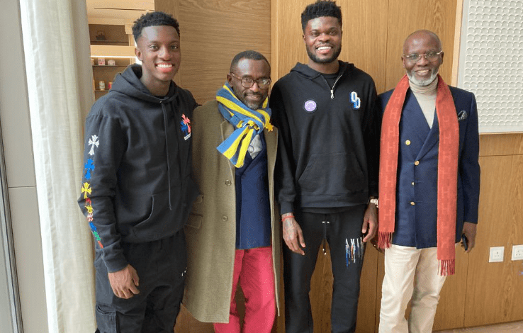 gabby-otchere-darko-meets-arsenal-stars-partey-and-nketiah-after-man-city-defeat