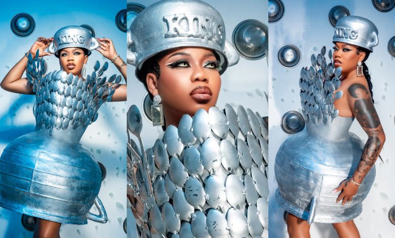 nigeria’s-toyin-lawani-left-us-gasping-for-breath-with-her-pot-and-spoons-outfit-[photos]