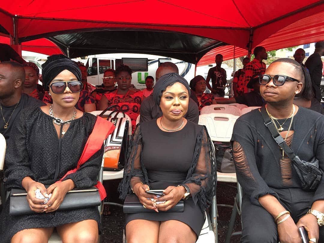 Afia Shwarzenegger, Mzbel, Nana Tornado, others spotted at Ebony's funeral