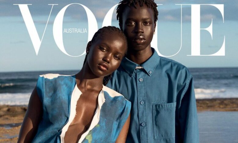 double-trouble:-adut-&-bior-akech-cover-vogue-australia’s-april-2023-issue