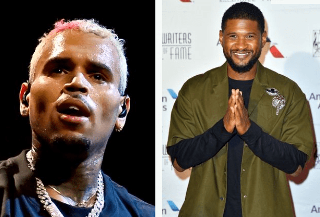 chris-brown, usher in-violent-scuffle