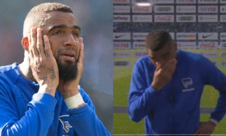 kevin-prince-boateng-sheds-tears-as-hertha-berlin-suffer-relegation