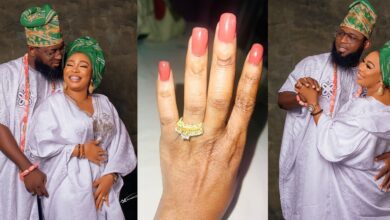 actress-bimpe-akintunde-unveils-her-mystery-lover-following-their-engagement-(video)