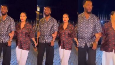 “press-their-necks”-–-fans-reacts-as-pregnant-maria-and-lover,-kelvin-step-out-in-style-(video)