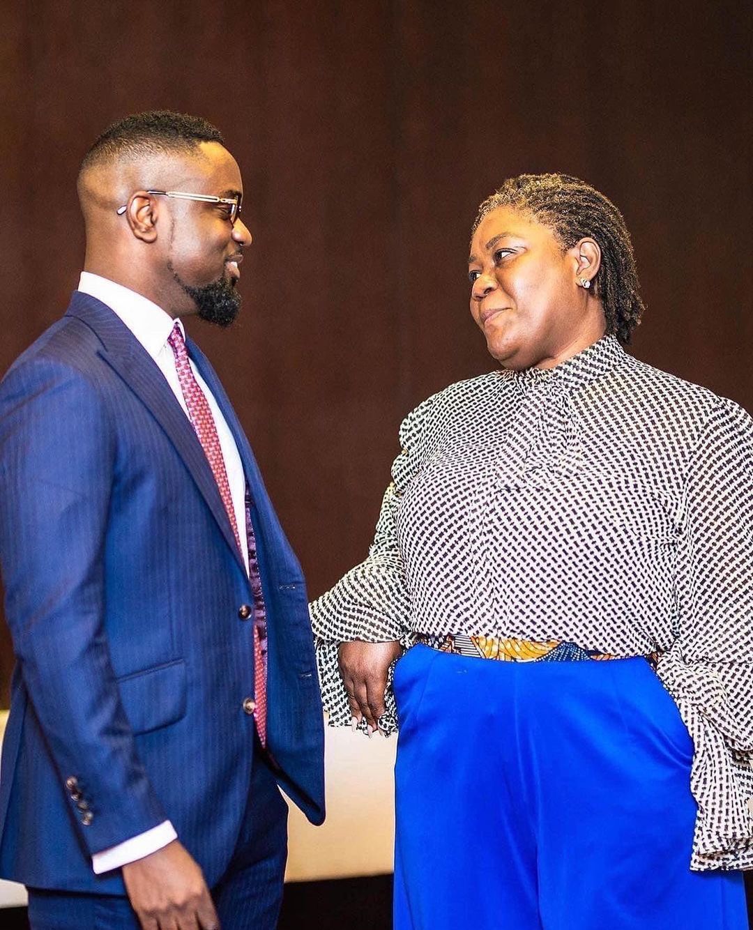 Sarkodie and his lawyer, Cynthia Quarcoo.