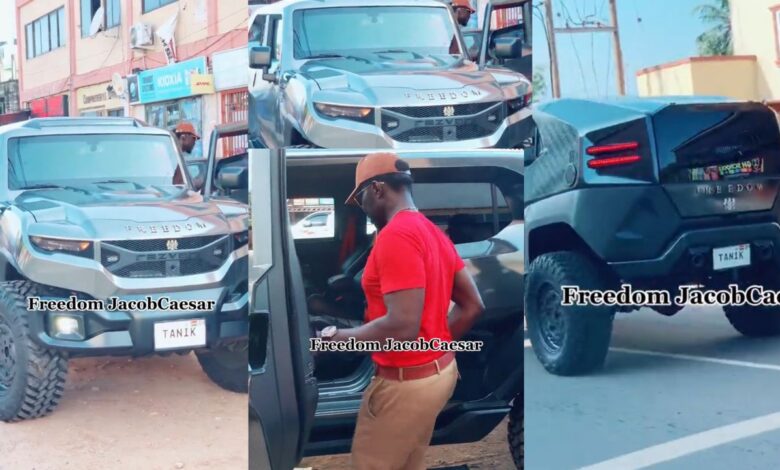 freedom-jacob-caesar-spotted-with-rezvani-bulletproof-car-worth-at-least-gh3m-(video)