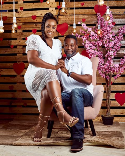 Adjetey Anang and his wife, Elorm