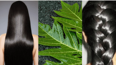 turn-white-hair-to-black-naturally-and-grow-long-hair-with-papaya-leaves-overnight