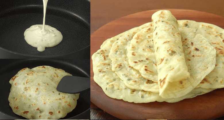 3-minute-liquid-dough-garlic-flatbread:-no-yeast,-no-kneading,-quick,-easy,-and-healthy!