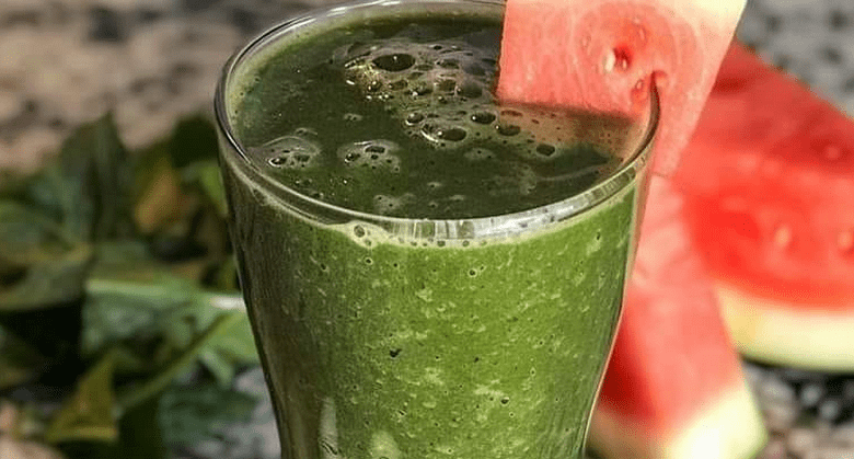 heal-your-stomach-naturally:-green-watermelon-smoothie-